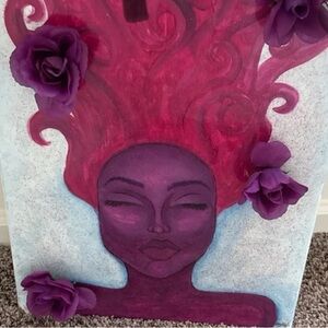 Purple and Pink Artistic Canvas